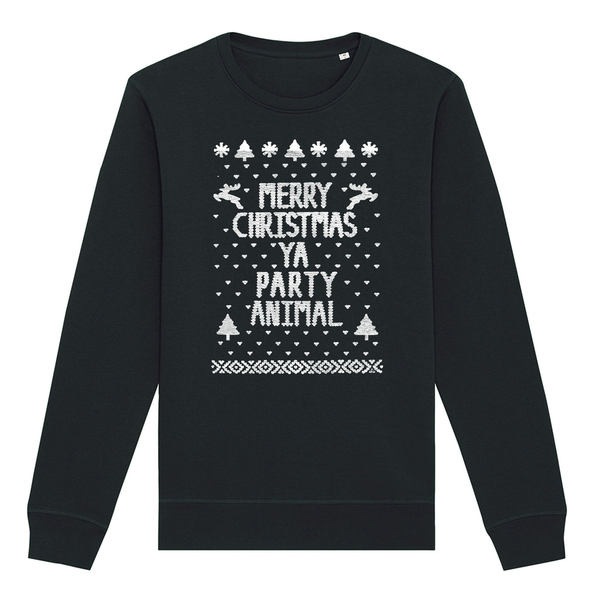 Merry Christmas Party Animal | Vintage Rocker Sweatshirt