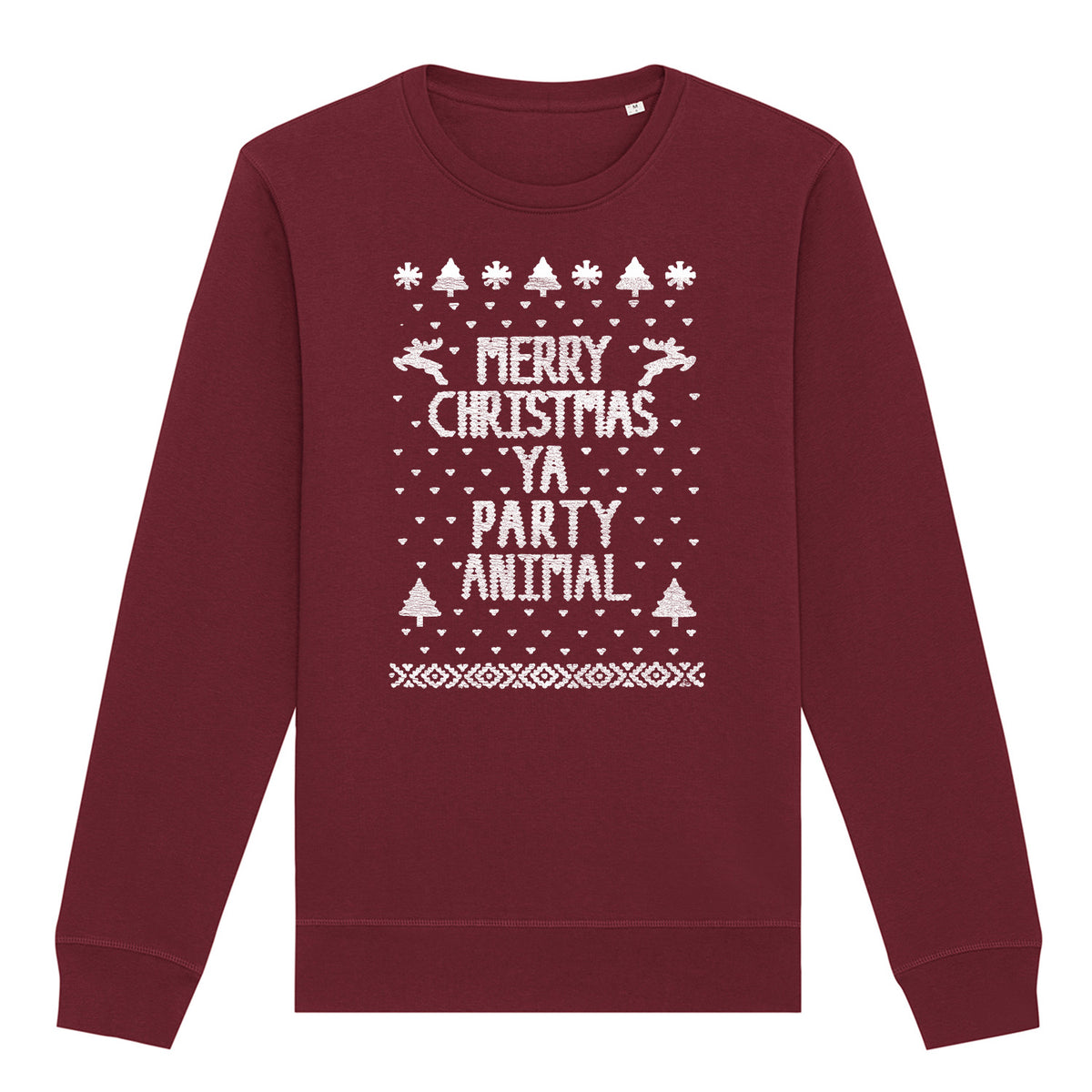 Merry Christmas Party Animal | Vintage Rocker Sweatshirt