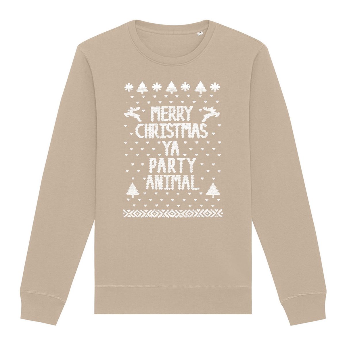 Merry Christmas Party Animal | Vintage Rocker Sweatshirt