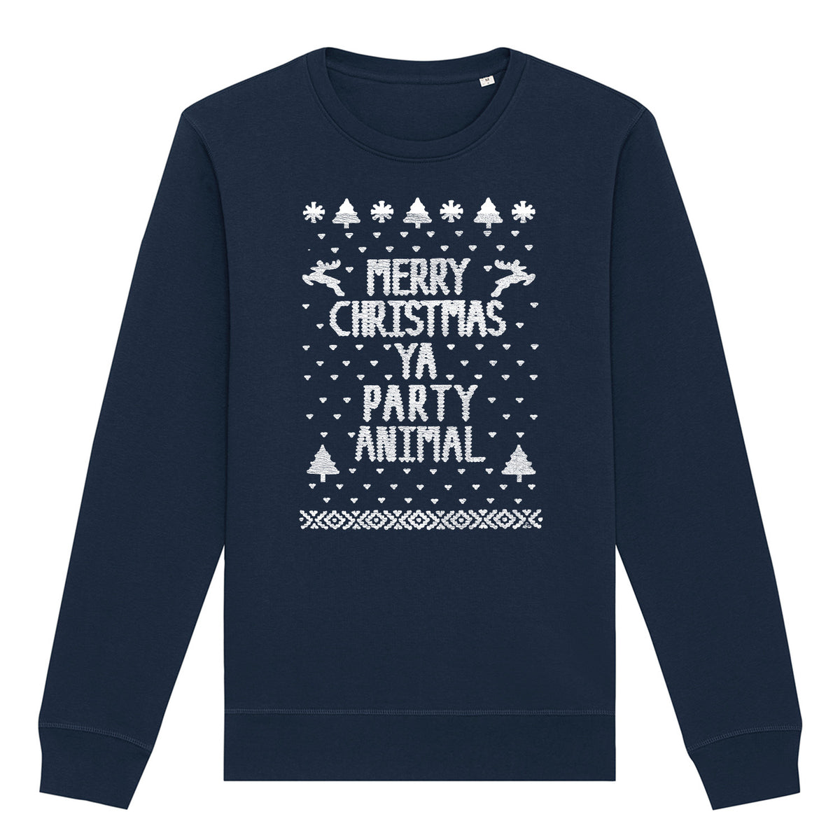 Merry Christmas Party Animal | Vintage Rocker Sweatshirt