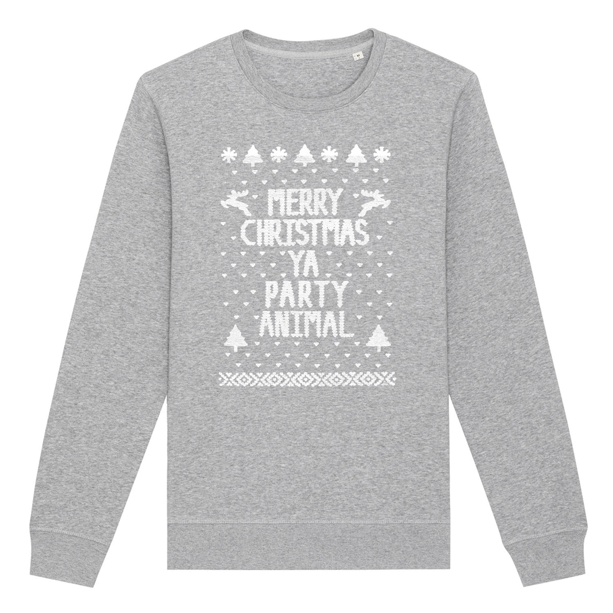 Merry Christmas Party Animal | Vintage Rocker Sweatshirt