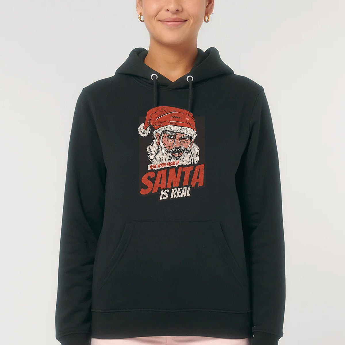 Santa Is Real | Vintage Rocker Hoodie