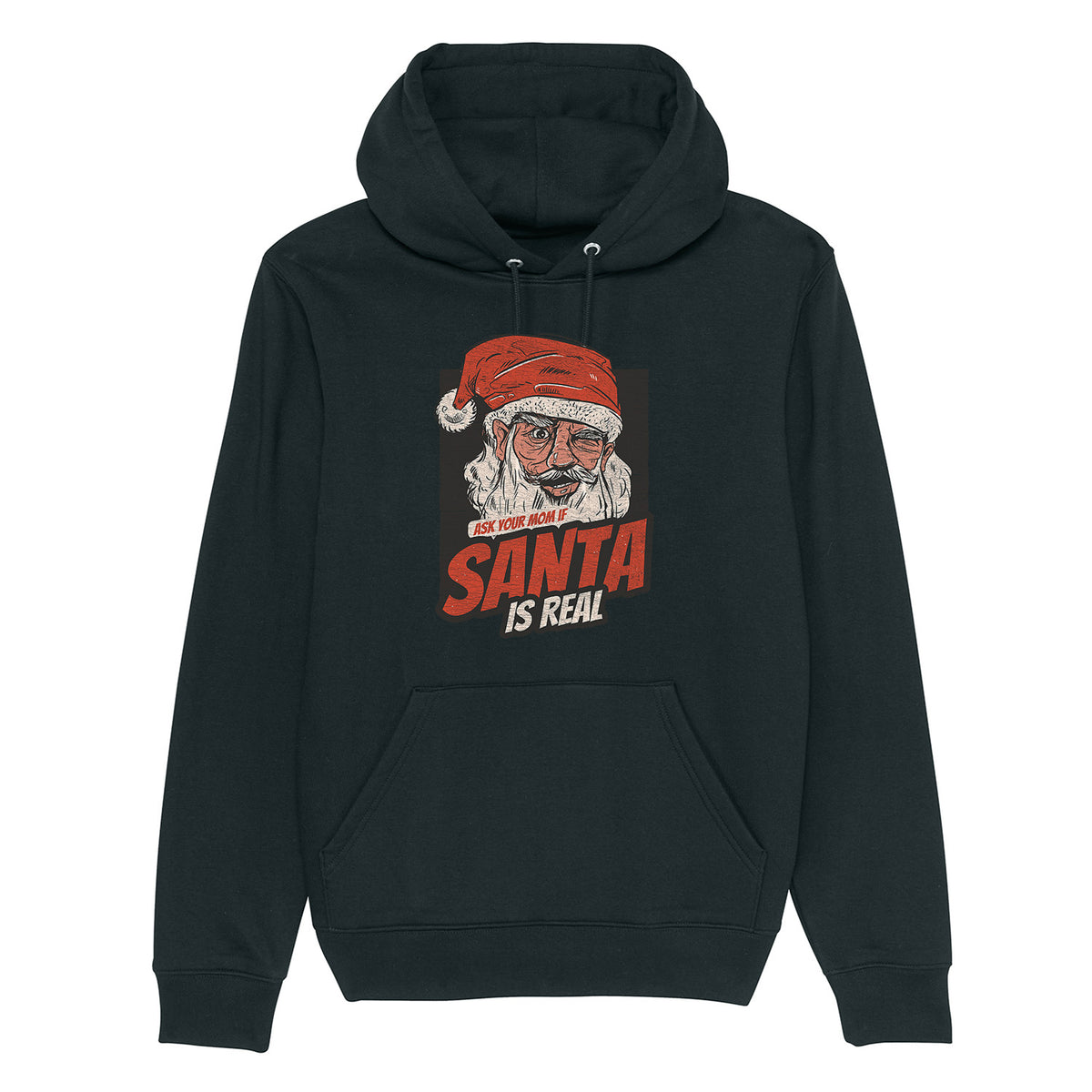 Santa Is Real | Vintage Rocker Hoodie