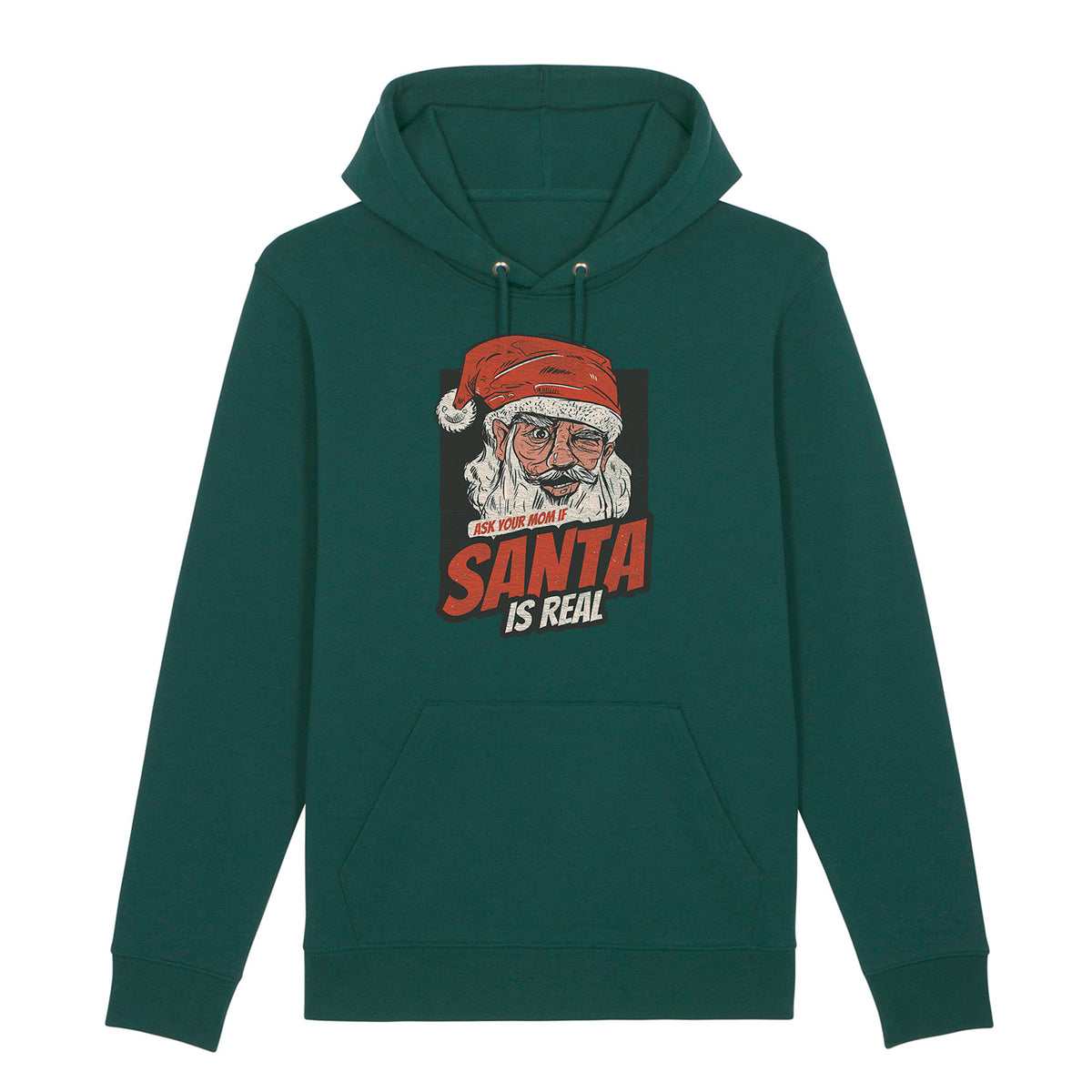 Santa Is Real | Vintage Rocker Hoodie