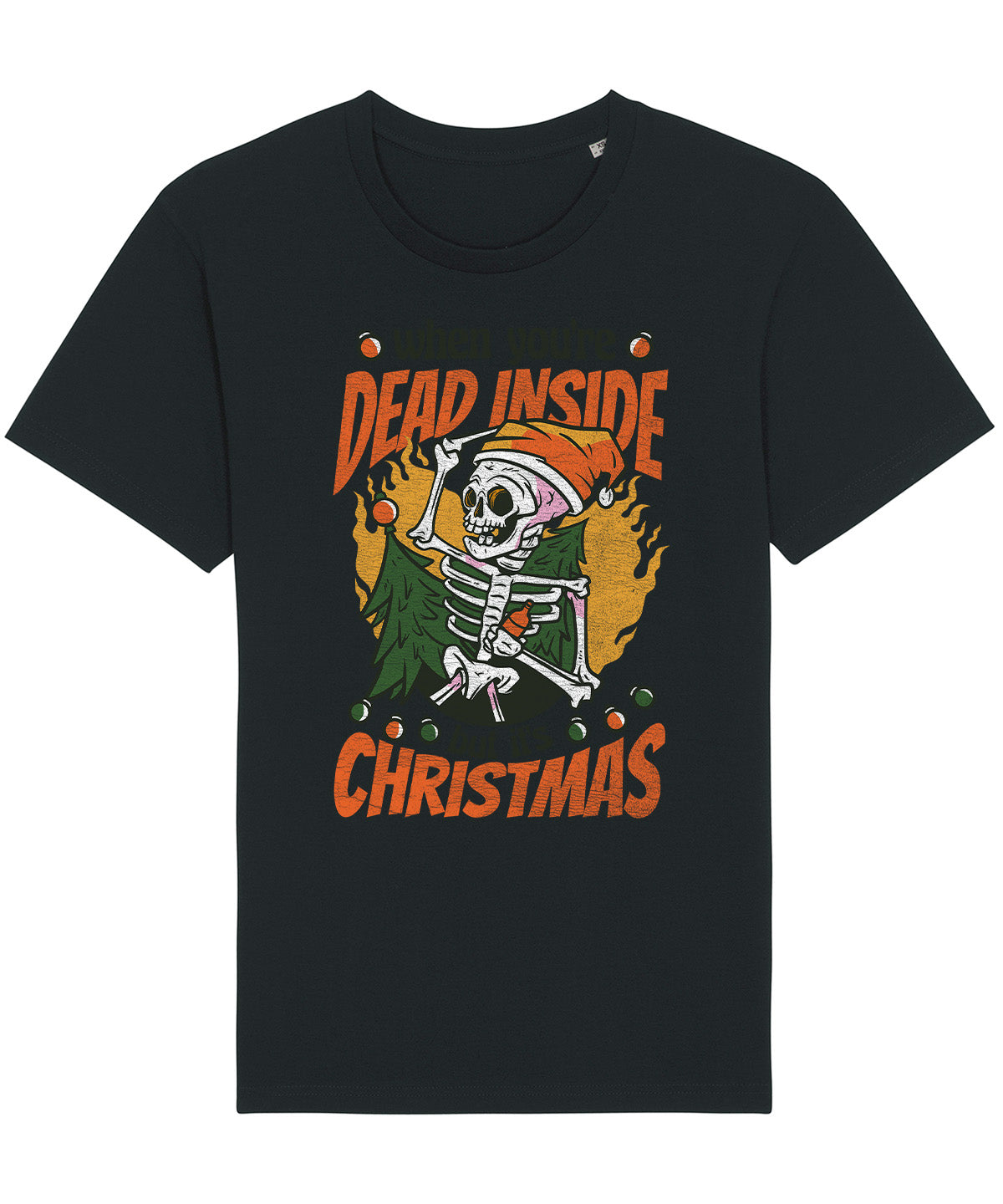 Dead Inside Christmas | Vintage Christmas Rocker T-Shirt Chroma Clothing