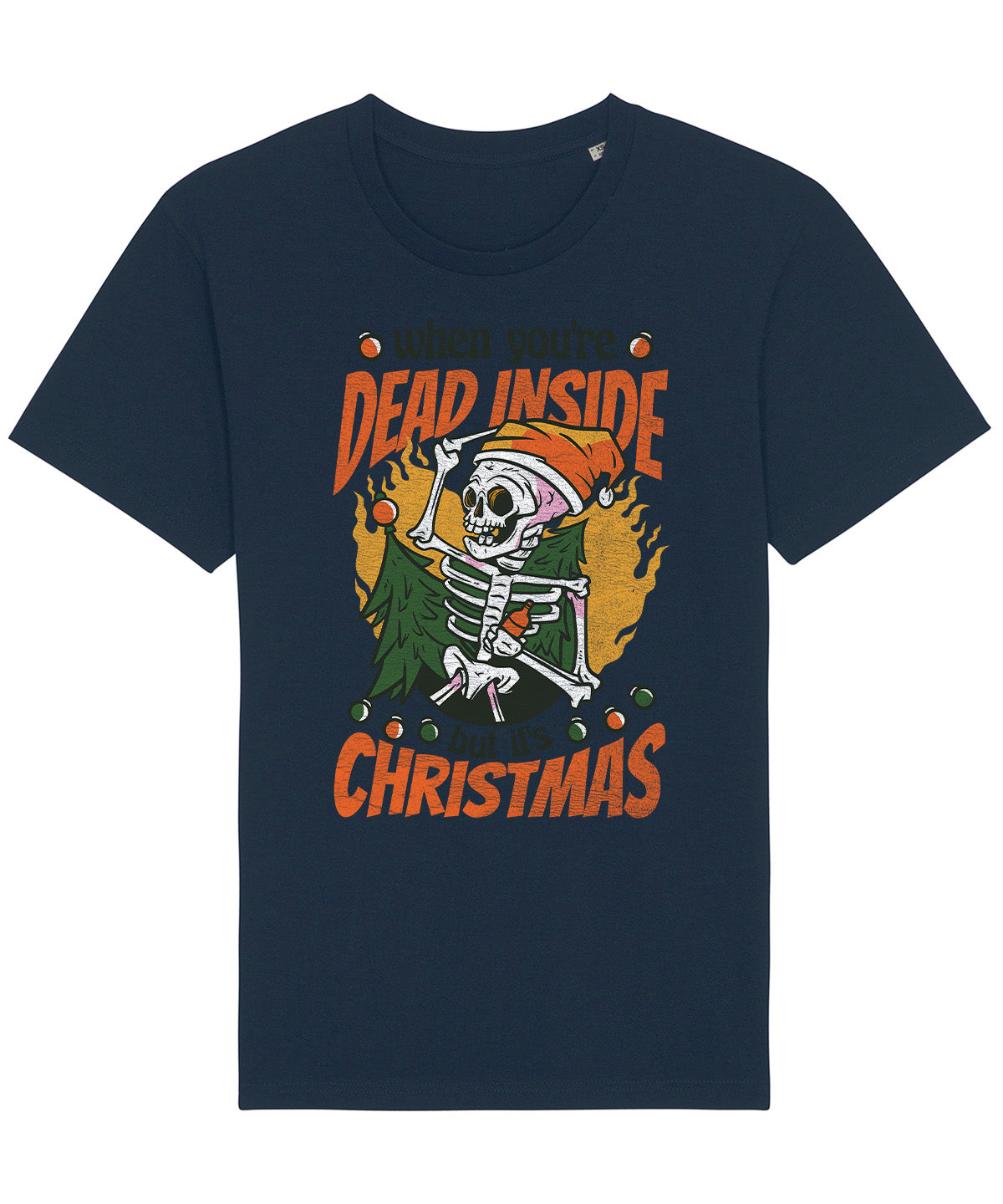 Dead Inside Christmas | Vintage Christmas Rocker T-Shirt Chroma Clothing