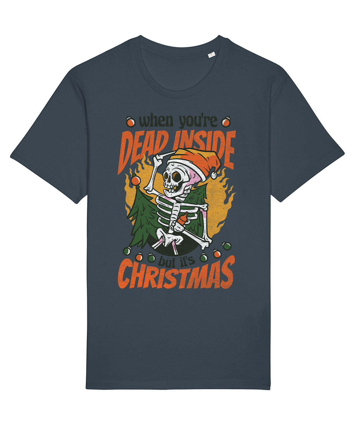 Dead Inside Christmas | Vintage Christmas Rocker T-Shirt Chroma Clothing