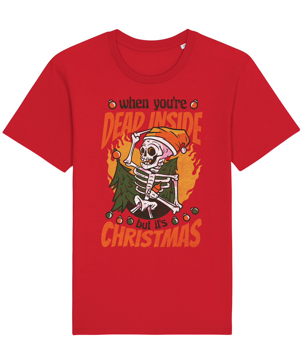 Dead Inside Christmas | Vintage Christmas Rocker T-Shirt Chroma Clothing