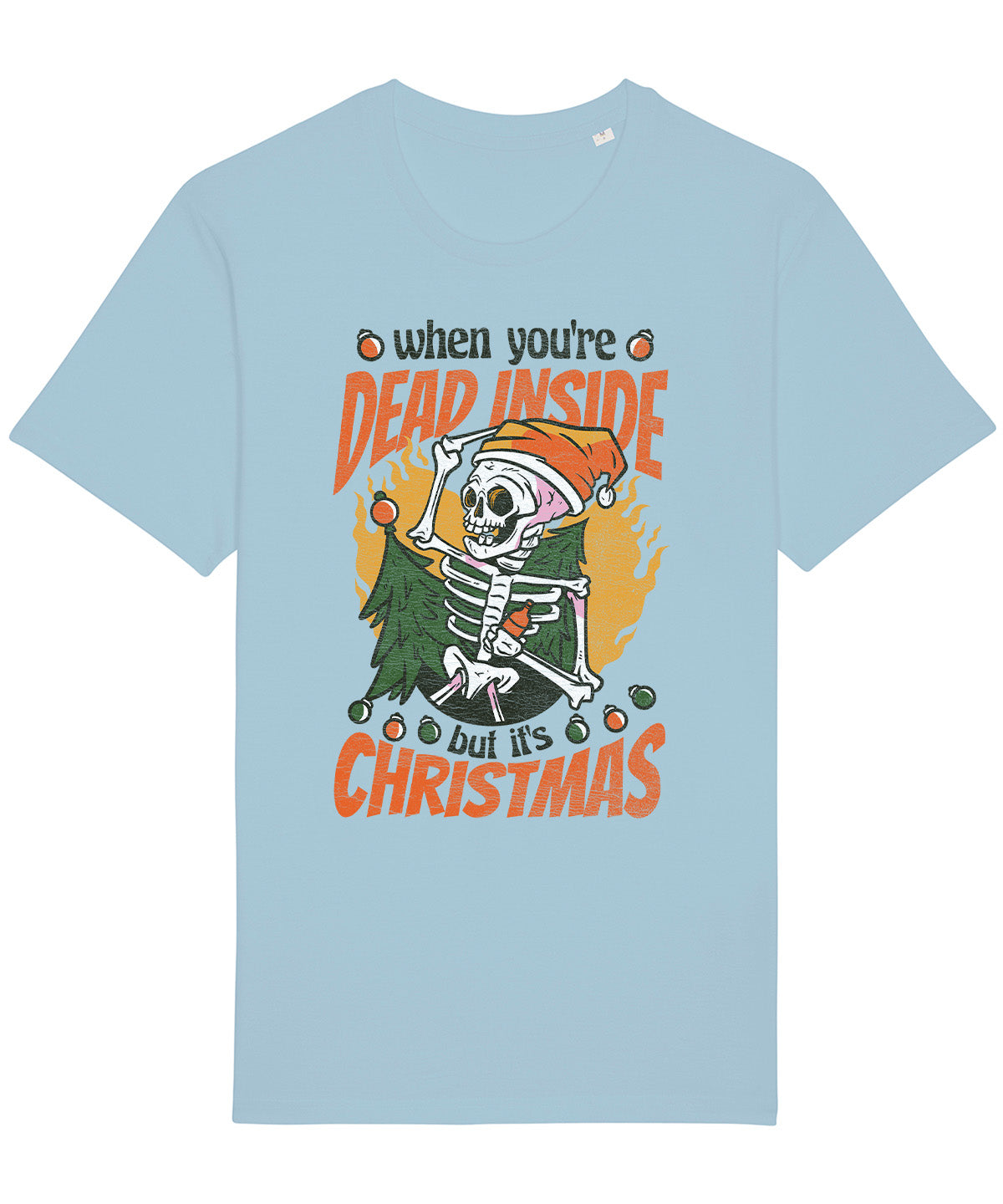 Dead Inside Christmas | Vintage Christmas Rocker T-Shirt Chroma Clothing