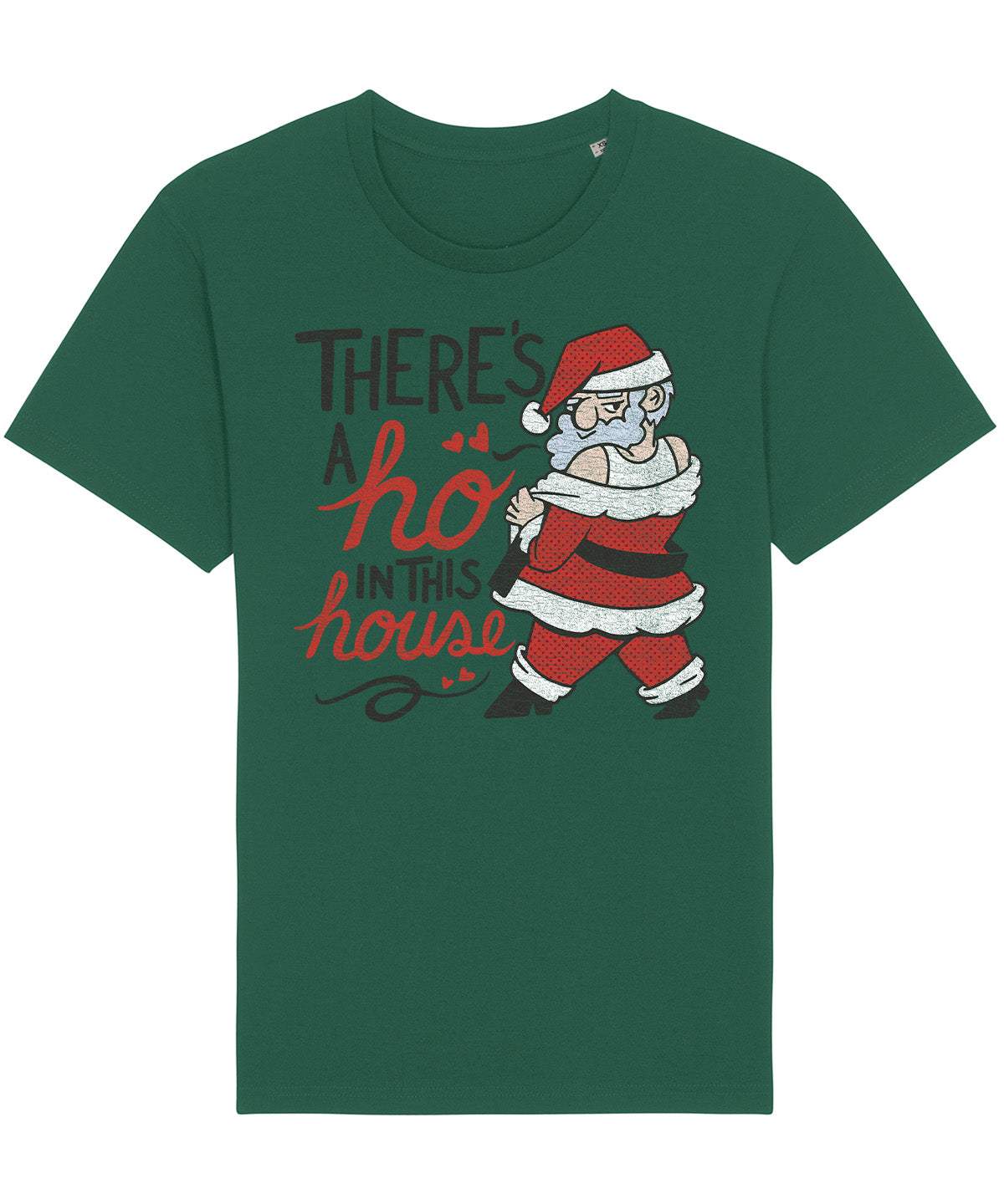 There's A Ho | Vintage Christmas Rocker T-Shirt Chroma Clothing