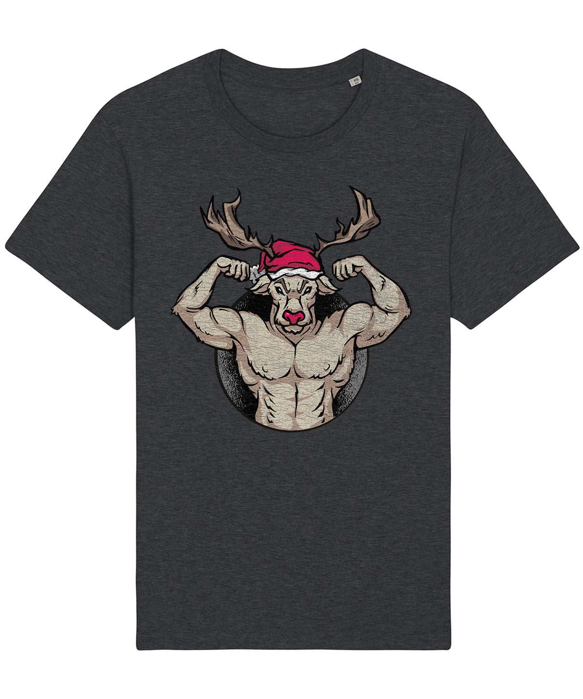 Rudolph Muscles | Vintage Christmas Rocker T-Shirt Chroma Clothing