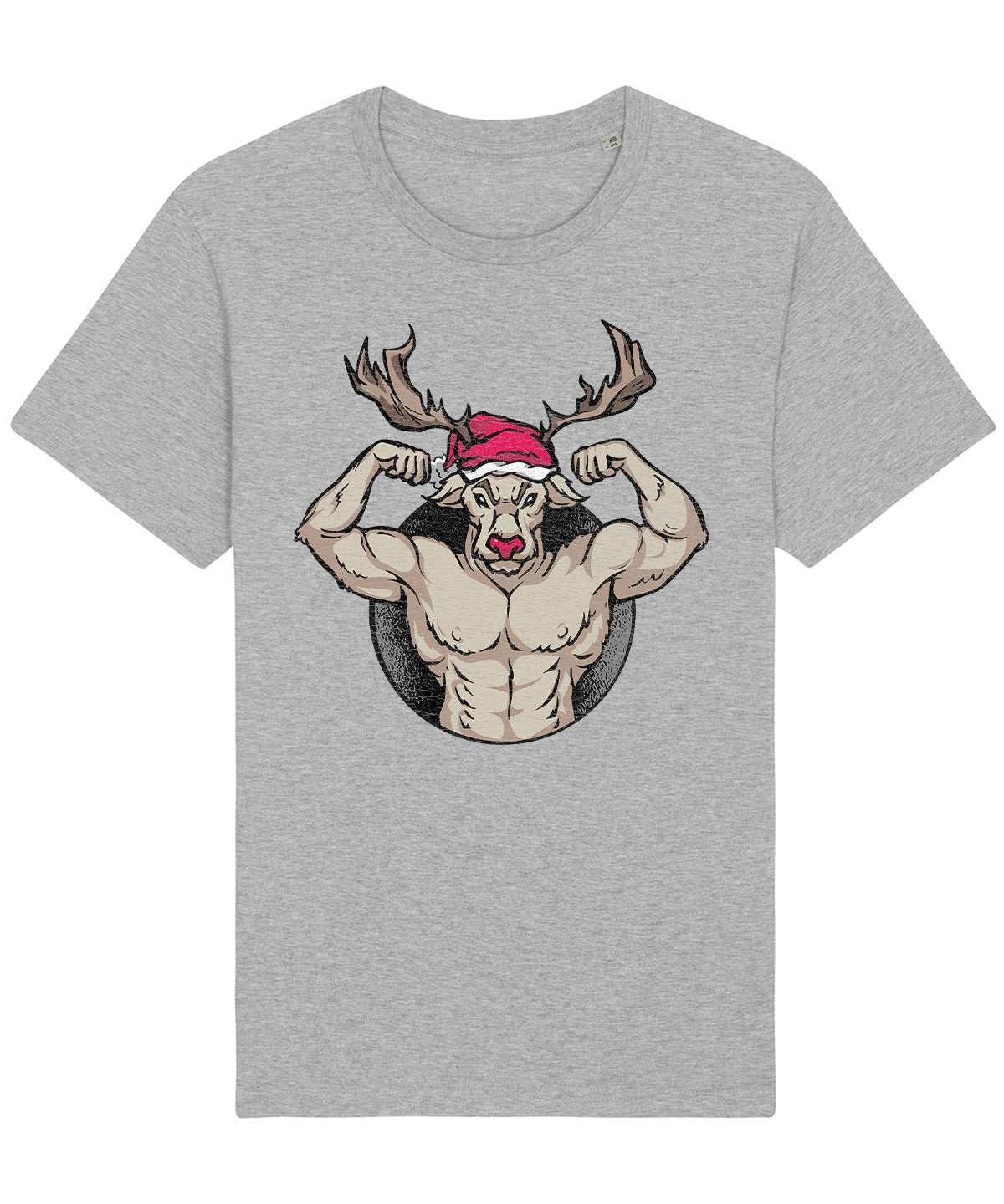 Rudolph Muscles | Vintage Christmas Rocker T-Shirt Chroma Clothing