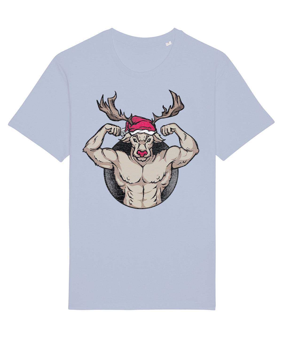 Rudolph Muscles | Vintage Christmas Rocker T-Shirt Chroma Clothing