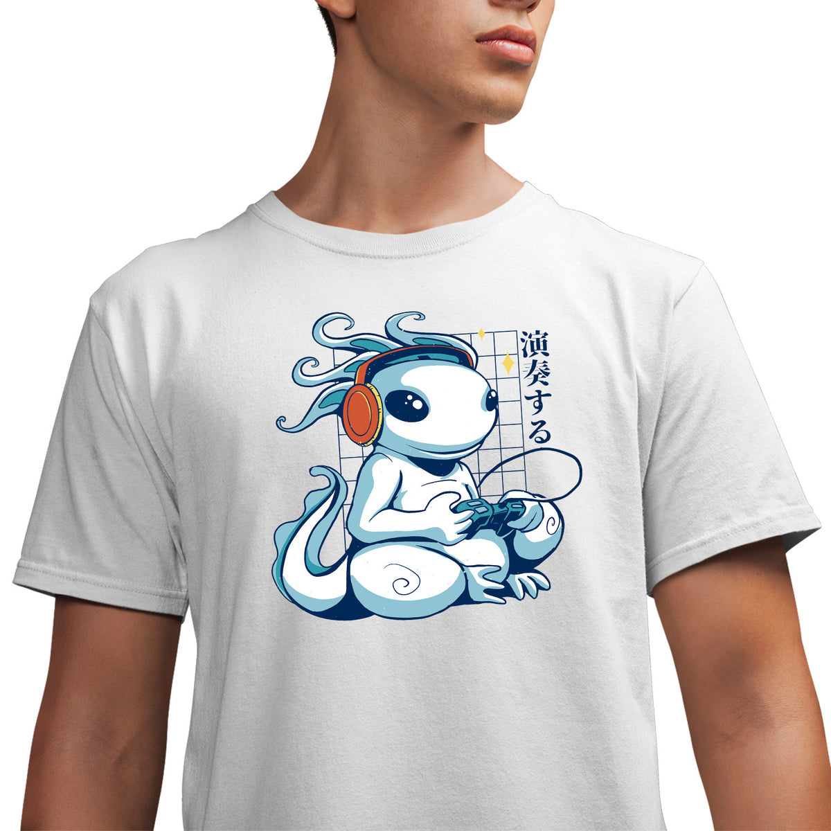 Axolotl Gamer Unisex Adult T-Shirt