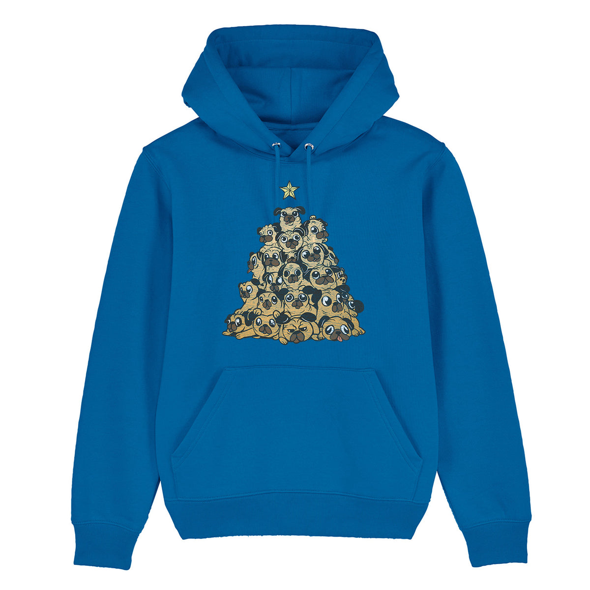 Pug Christmas Tree | Vintage Rocker Hoodie