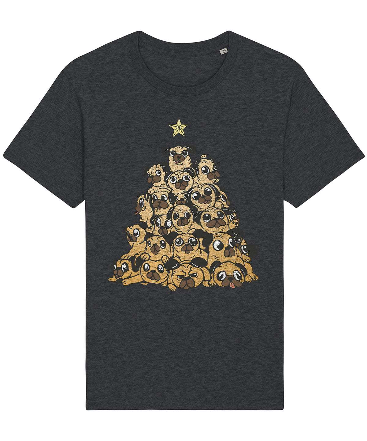 Christmas Tree Pugs | Vintage Christmas Rocker T-Shirt Chroma Clothing