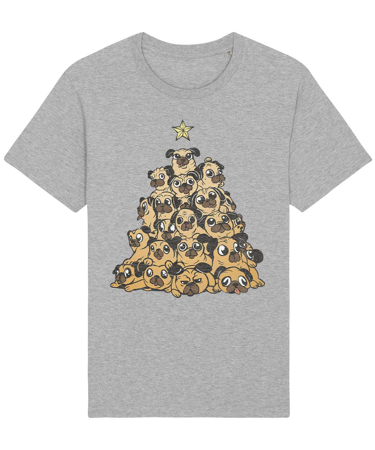 Christmas Tree Pugs | Vintage Christmas Rocker T-Shirt Chroma Clothing