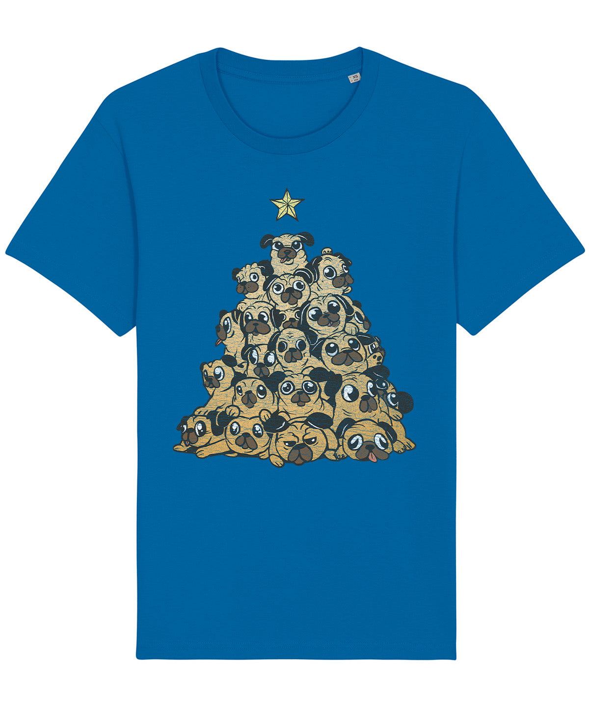 Christmas Tree Pugs | Vintage Christmas Rocker T-Shirt Chroma Clothing