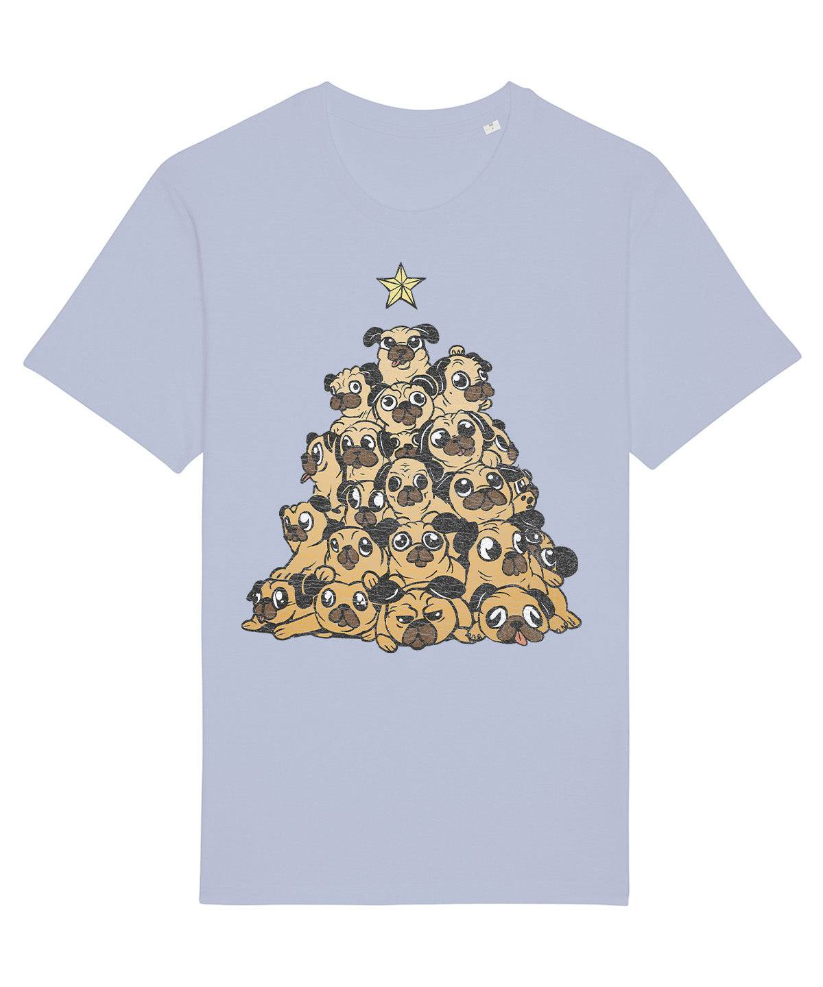 Christmas Tree Pugs | Vintage Christmas Rocker T-Shirt Chroma Clothing