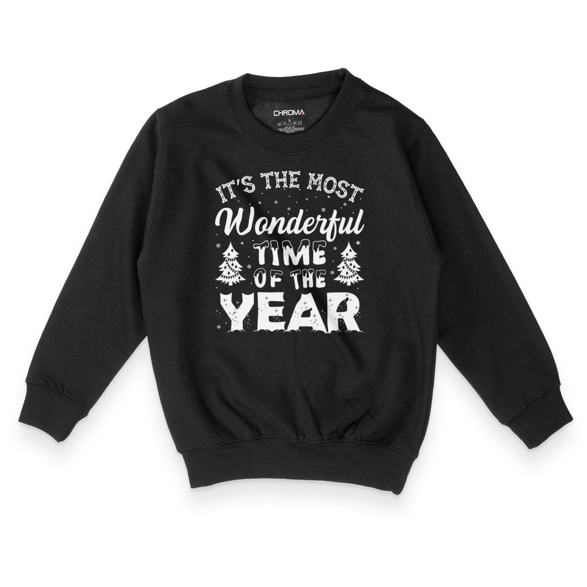 The Most Wonderful Time Of The Year | Kid's Christmas Sweatshirt Chroma Clothing