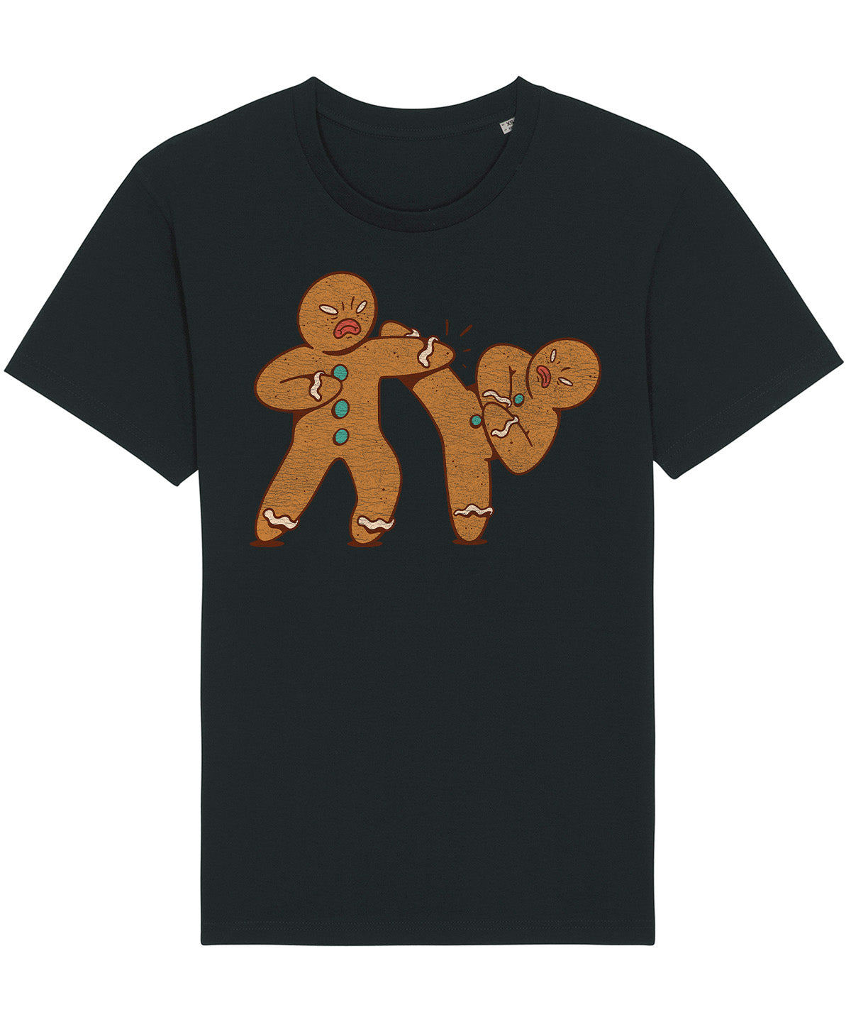 MMA Gingerbread Man | Vintage Christmas Rocker T-Shirt