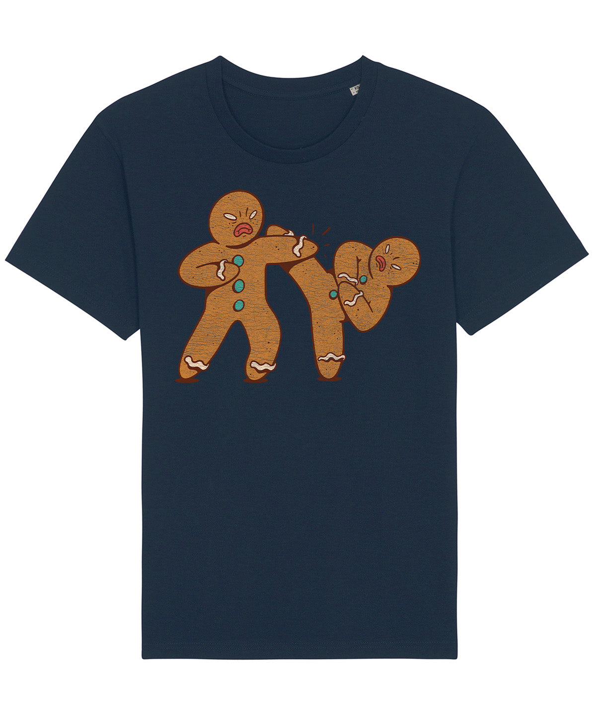 MMA Gingerbread Man | Vintage Christmas Rocker T-Shirt