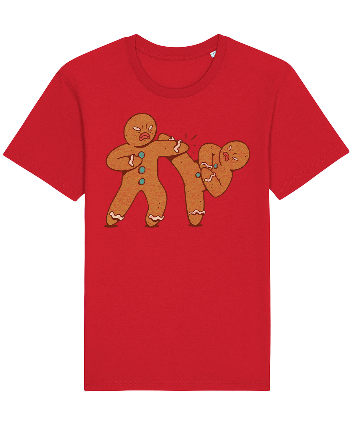 MMA Gingerbread Man | Vintage Christmas Rocker T-Shirt