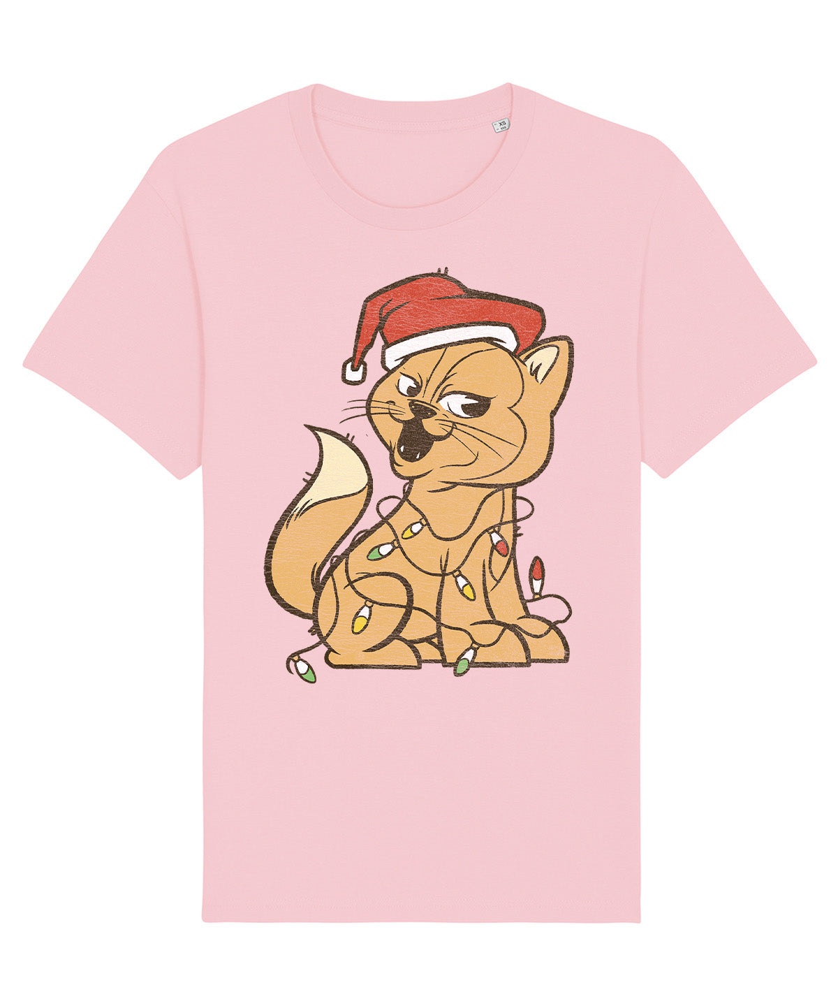 Xmas Cat Lights | Vintage Christmas Rocker T-Shirt