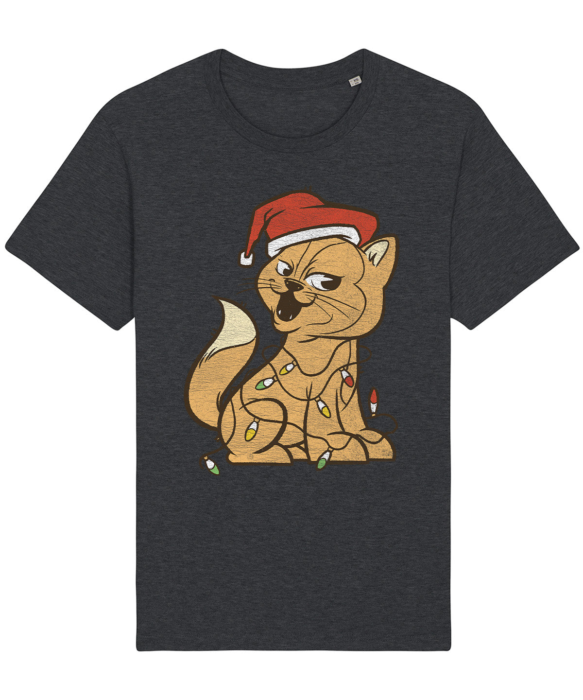 Xmas Cat Lights | Vintage Christmas Rocker T-Shirt