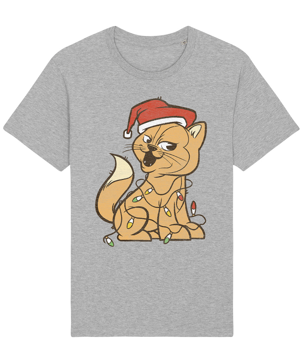 Xmas Cat Lights | Vintage Christmas Rocker T-Shirt