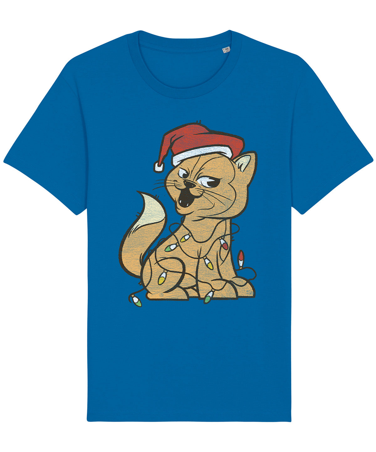 Xmas Cat Lights | Vintage Christmas Rocker T-Shirt