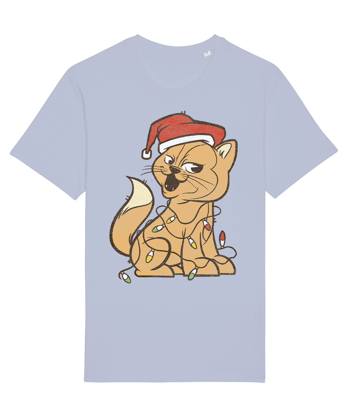 Xmas Cat Lights | Vintage Christmas Rocker T-Shirt