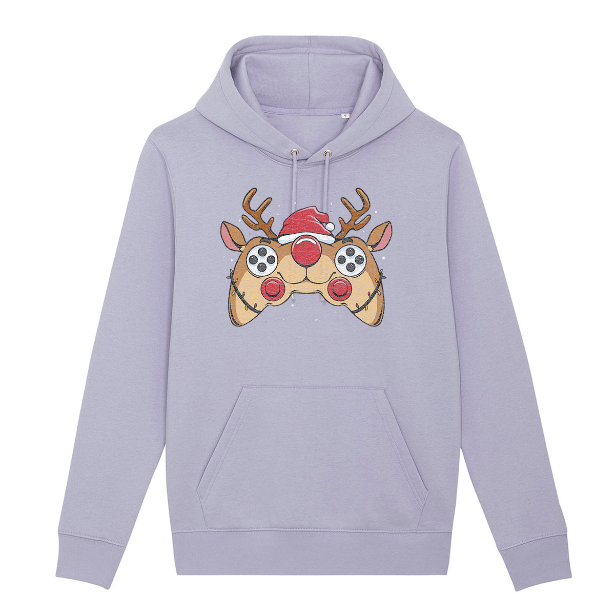 Reindeer Joystick Gamer | Vintage Rocker Hoodie