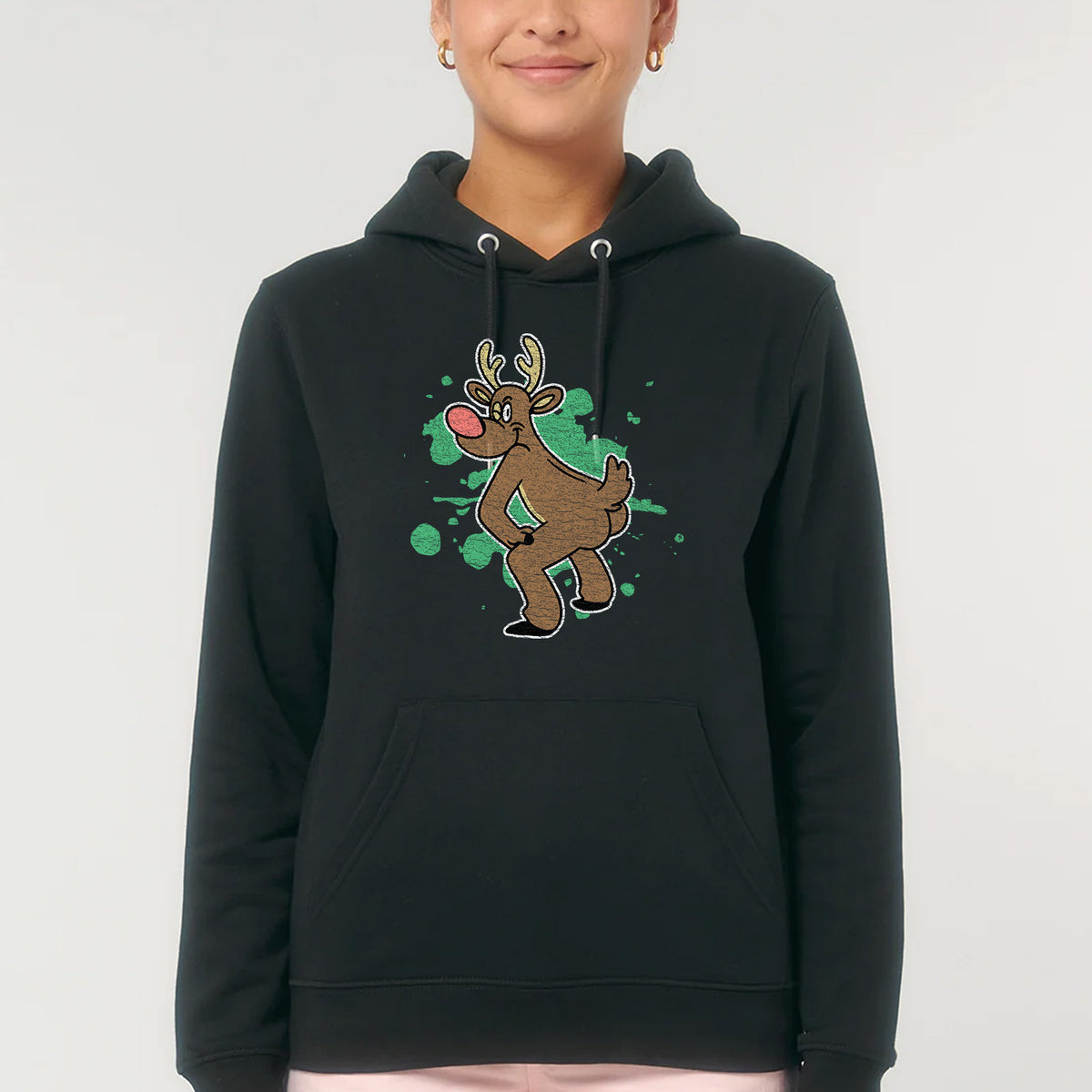 Reindeer Twerking | Vintage Rocker Hoodie