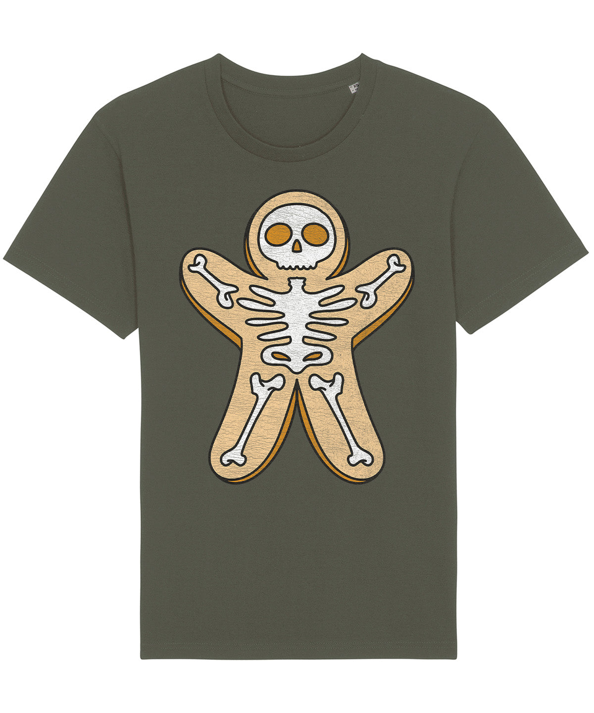 Gingerbread Skeleton | Vintage Christmas Rocker T-Shirt