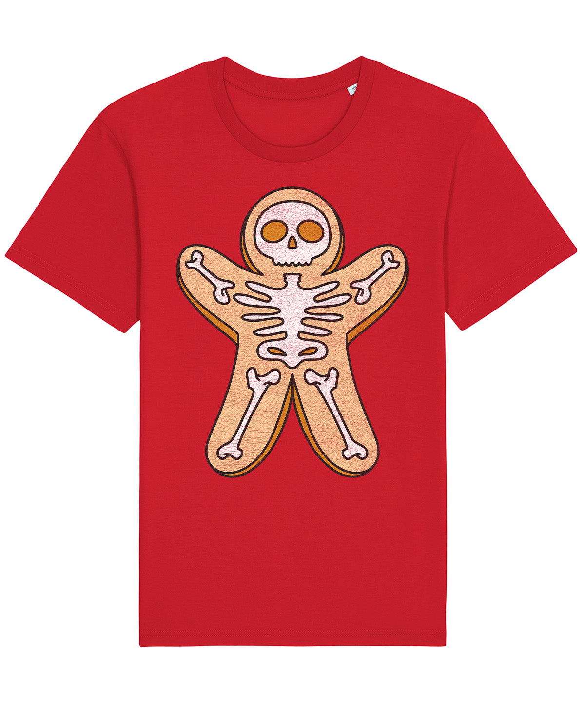 Gingerbread Skeleton | Vintage Christmas Rocker T-Shirt