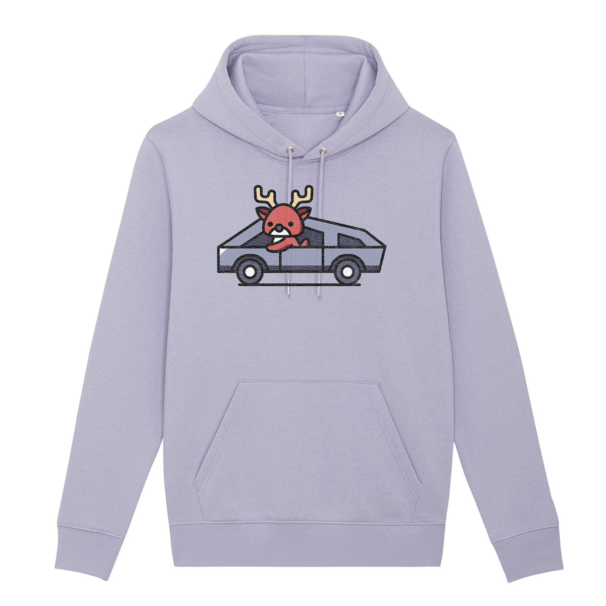 Reindeer Cybertruck | Vintage Rocker Hoodie