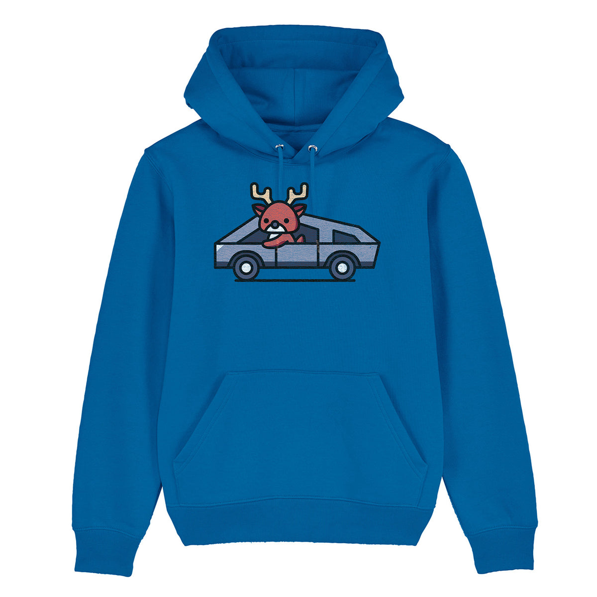 Reindeer Cybertruck | Vintage Rocker Hoodie