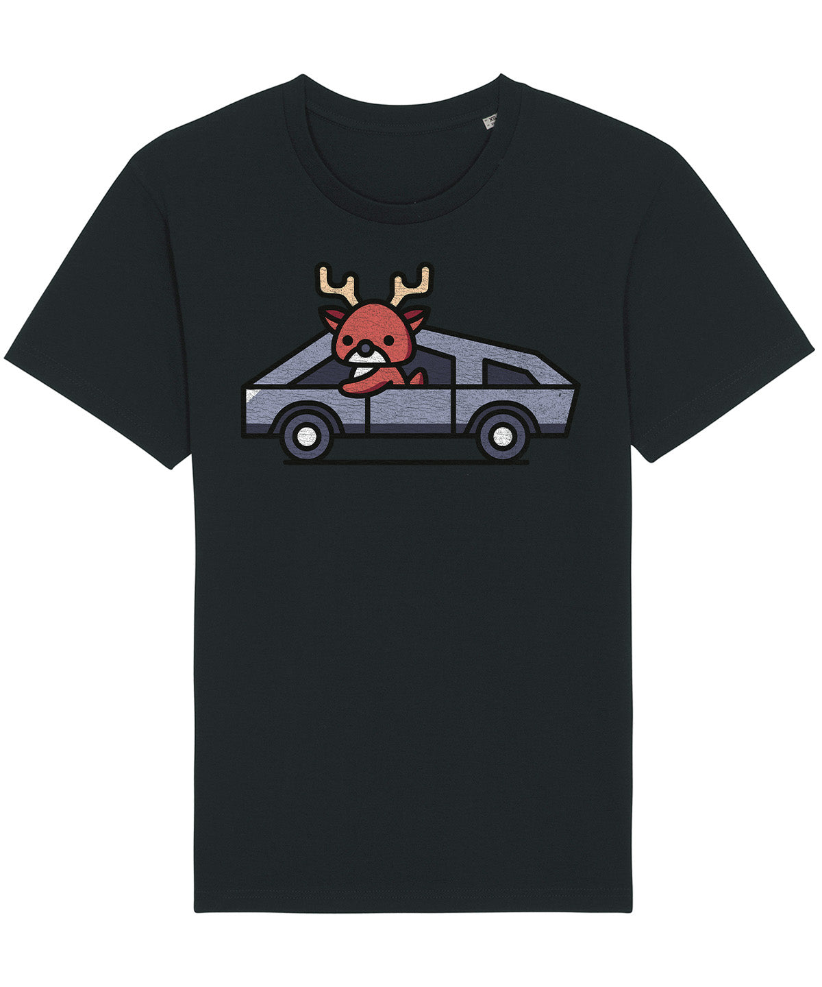 Cybertruck Reindeer | Vintage Christmas Rocker T-Shirt