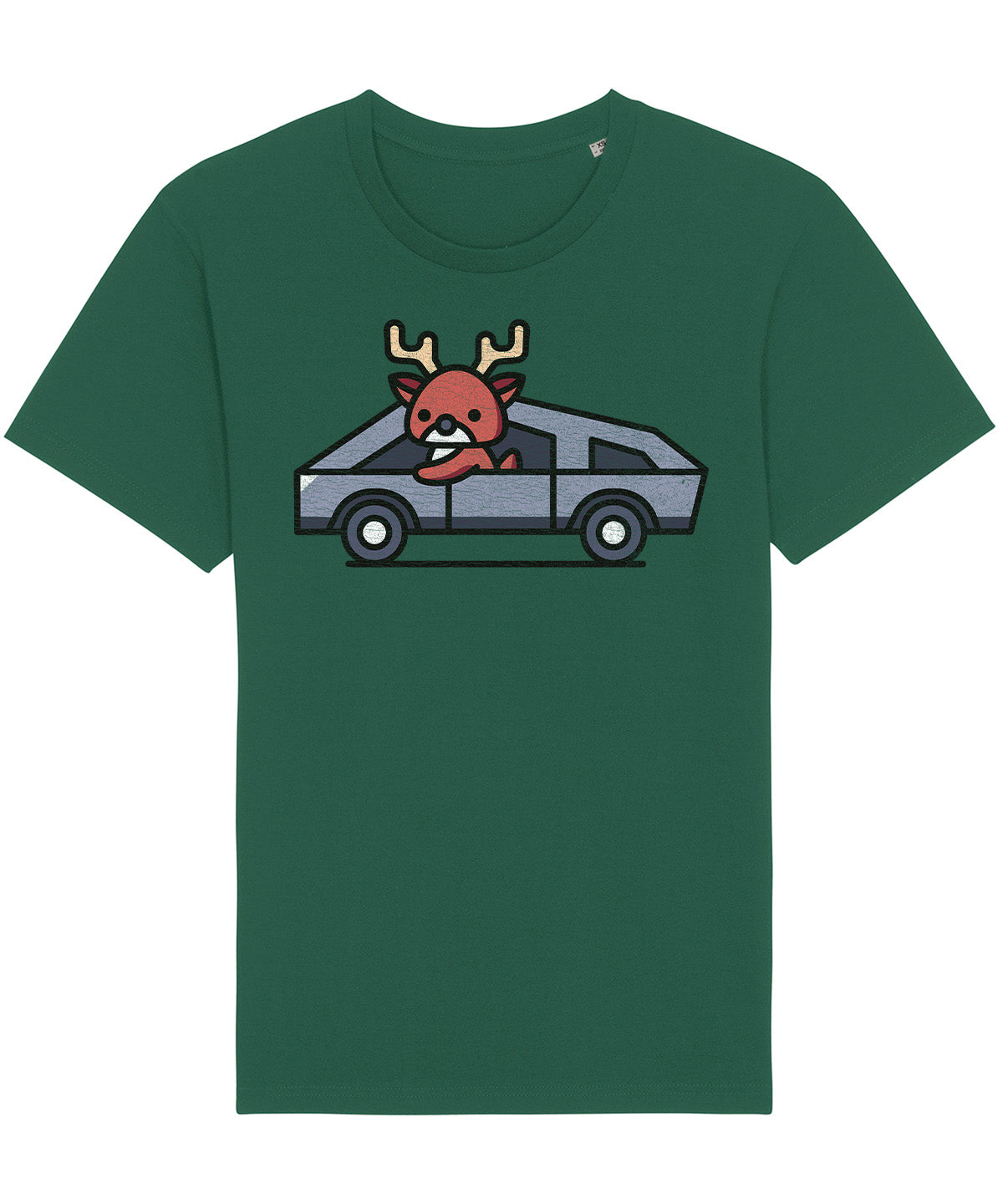 Cybertruck Reindeer | Vintage Christmas Rocker T-Shirt