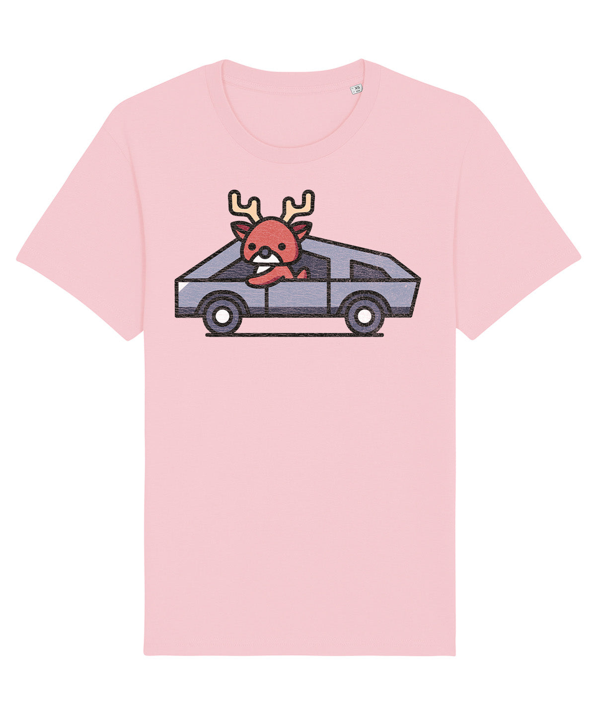 Cybertruck Reindeer | Vintage Christmas Rocker T-Shirt