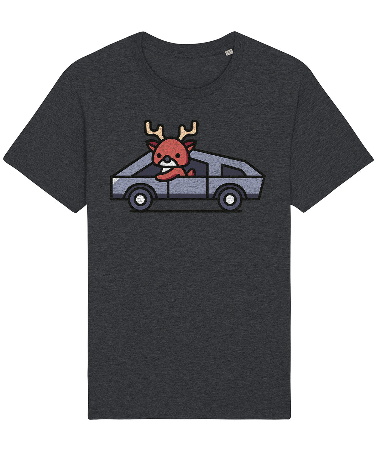 Cybertruck Reindeer | Vintage Christmas Rocker T-Shirt