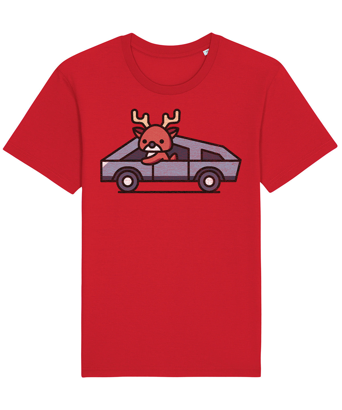 Cybertruck Reindeer | Vintage Christmas Rocker T-Shirt