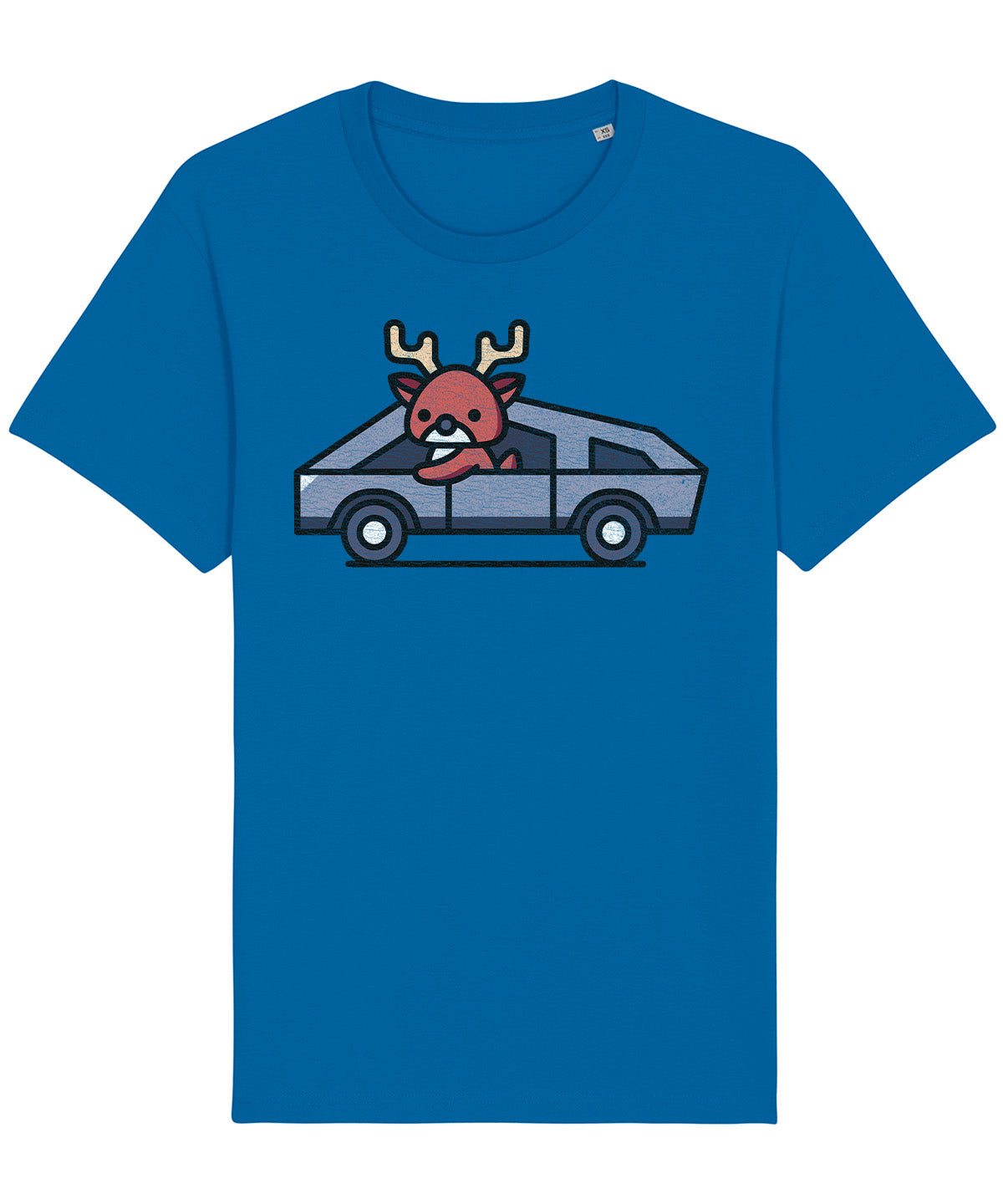 Cybertruck Reindeer | Vintage Christmas Rocker T-Shirt