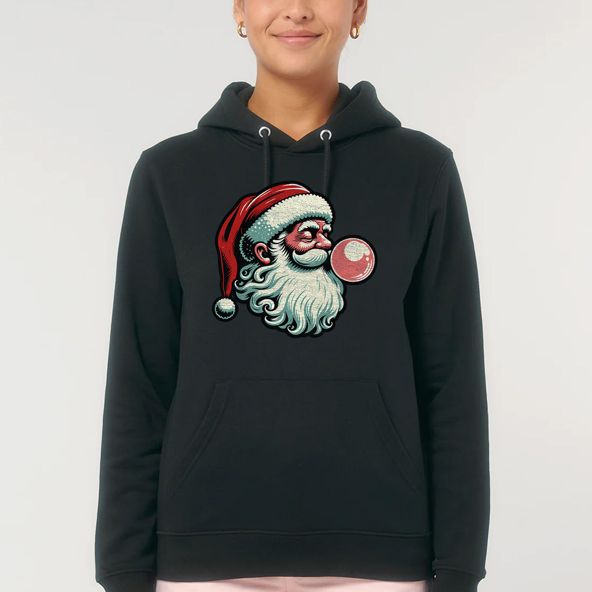 Bubblegum Santa | Vintage Rocker Hoodie