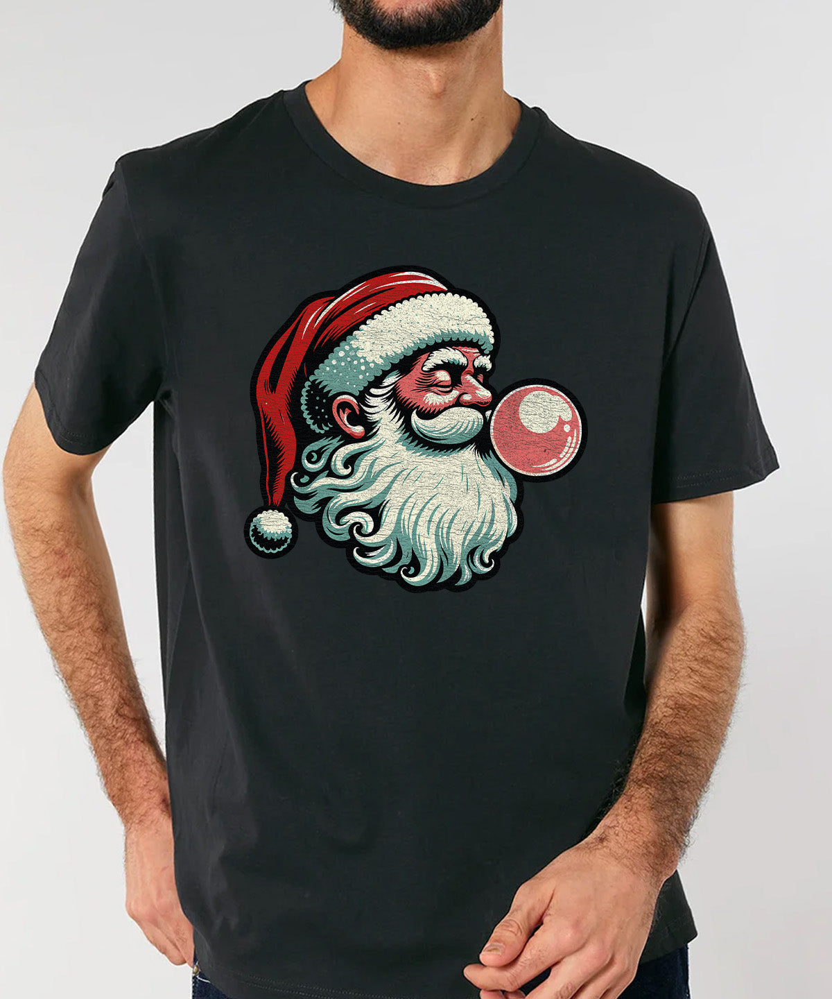 Santa Bubblegum | Vintage Christmas Rocker T-Shirt