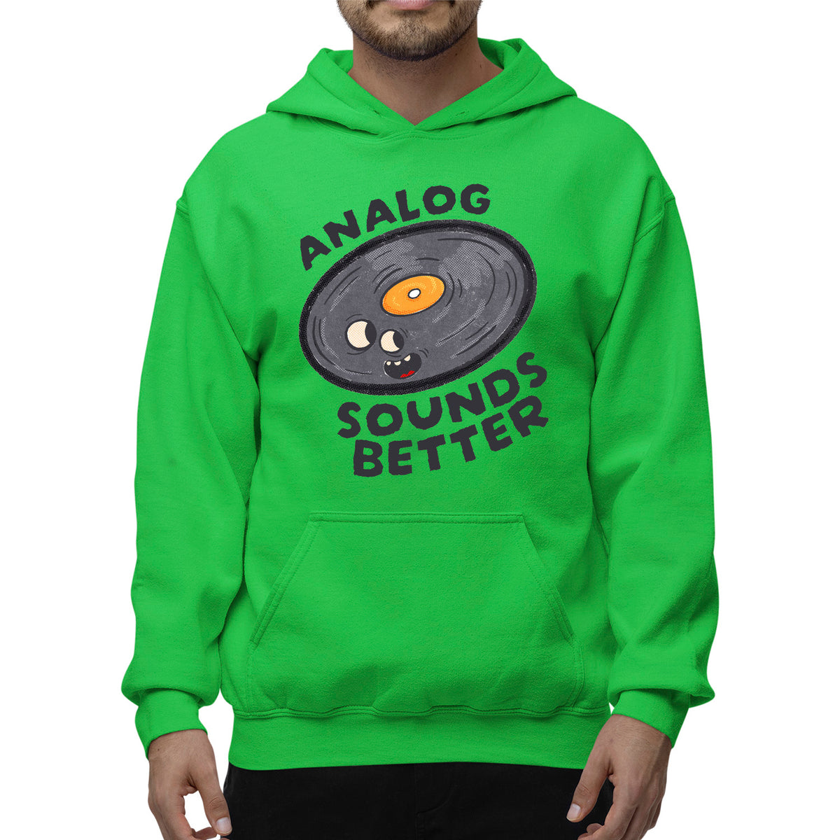 Analog Sounds Better Unisex Adult Hoodie