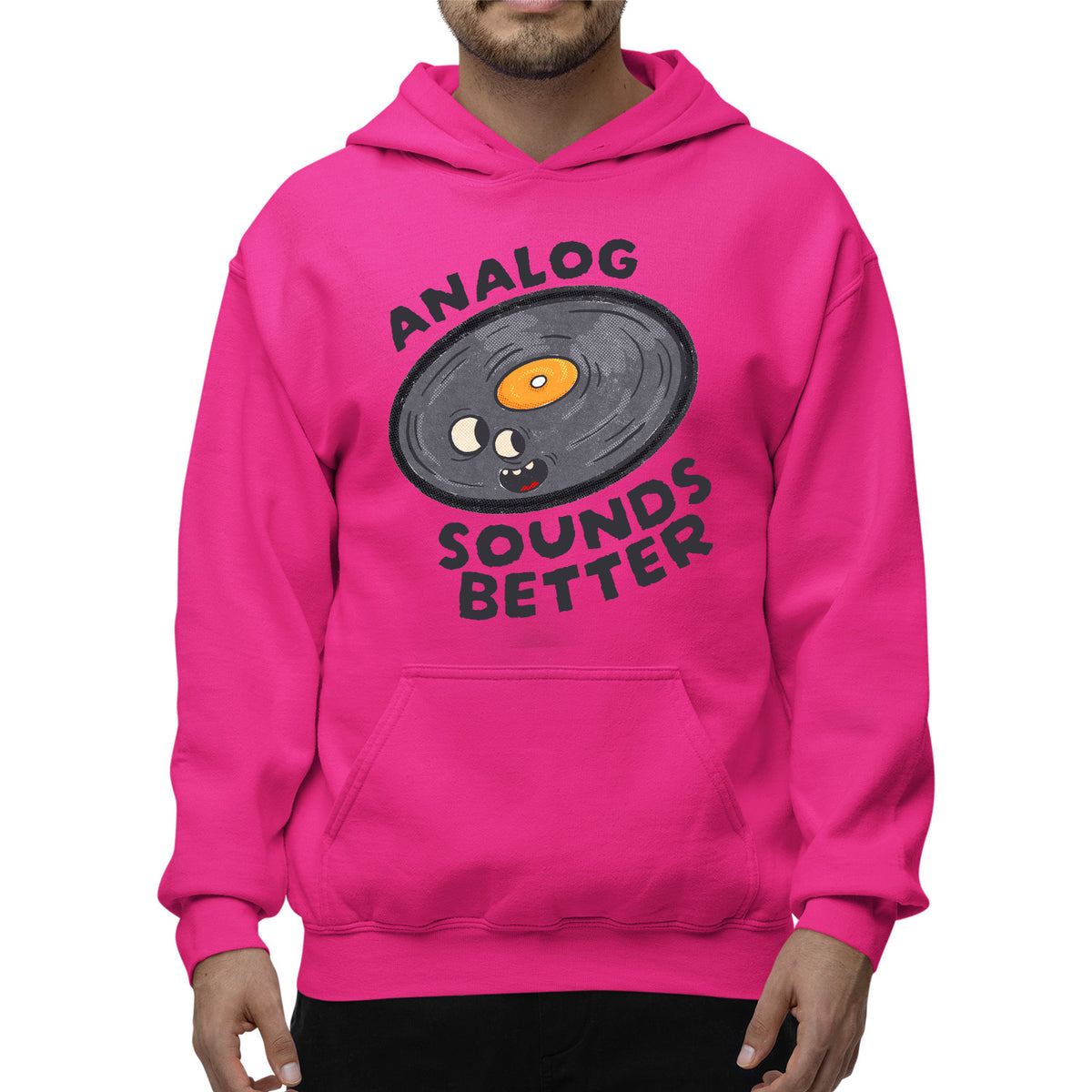 Analog Sounds Better Unisex Adult Hoodie