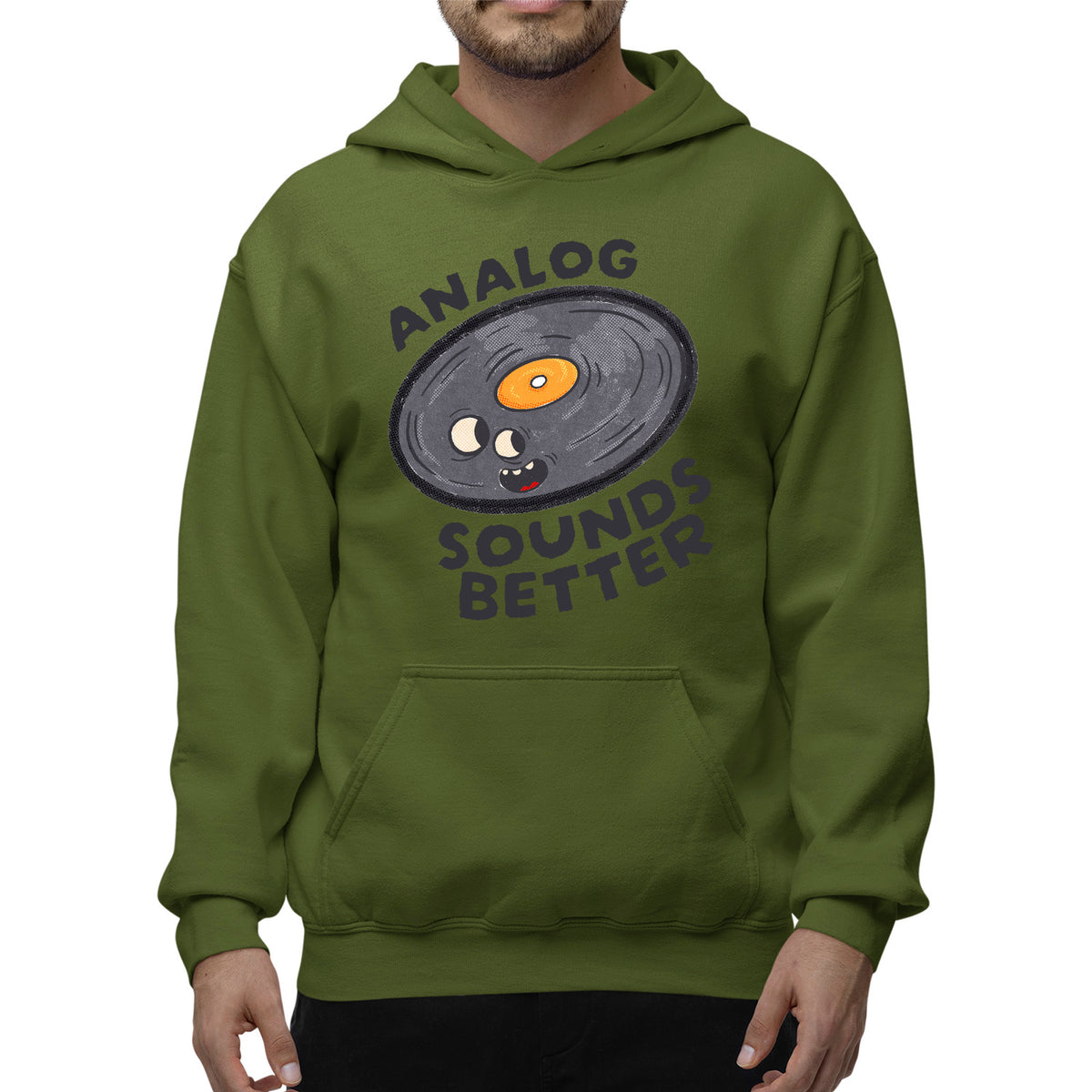 Analog Sounds Better Unisex Adult Hoodie