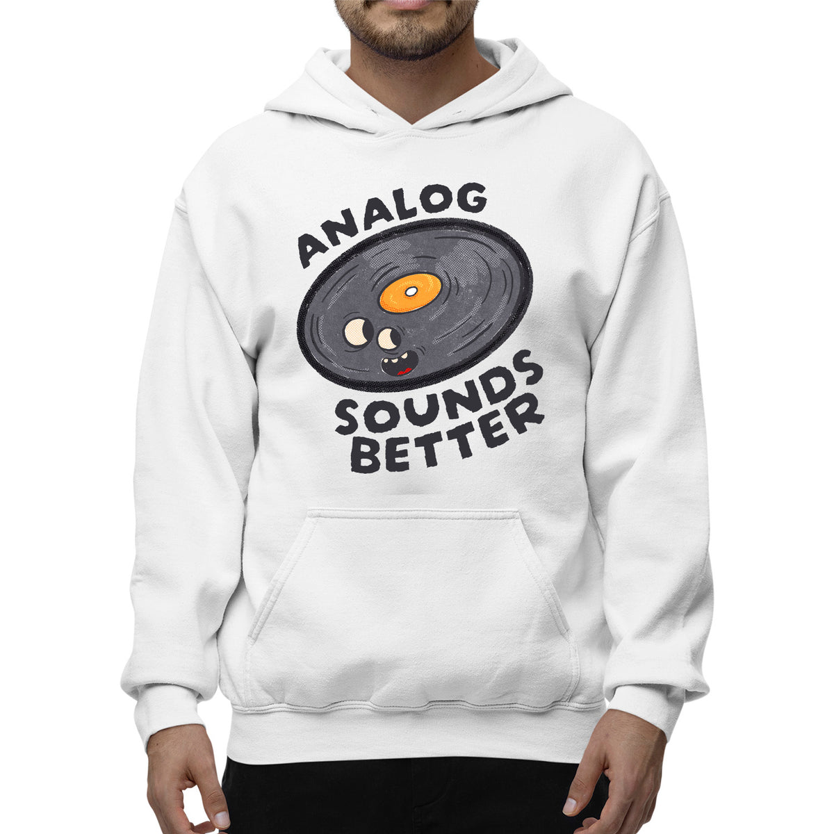 Analog Sounds Better Unisex Adult Hoodie